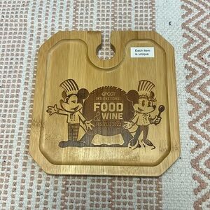 NWT Disney Epcot Food and Wine Festival Mini Charcuterie Board Food Tray 2023